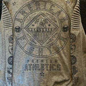 Buckle Gray American Fighter Graphic Sweater